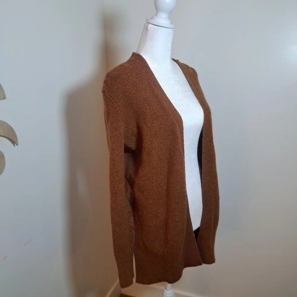 Madewell Merino Wool Blend Brown Cozy Sweater Cardigan Size XS - Picture 3 of 5